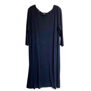 Eileen Fisher Women's Black Casual Dress Size XL
